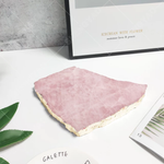 Genuine Rose Quartz Cheese Board / Serving Tray