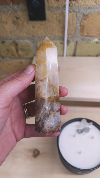 Golden Healer Quartz Point RARE