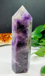Chevron Amethyst Obelisk - Large 8.5"