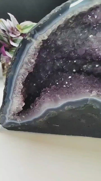Amethyst Cathedral With Agate