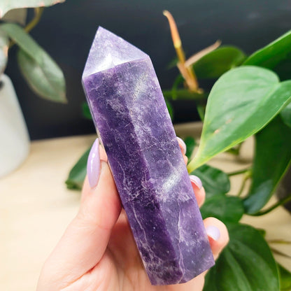 Large Lepidolite Tower