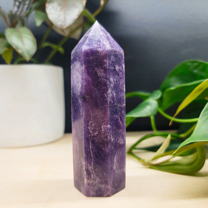 Large Lepidolite Tower