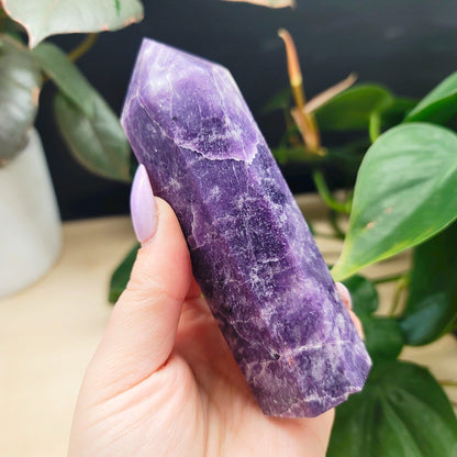 Large Lepidolite Tower