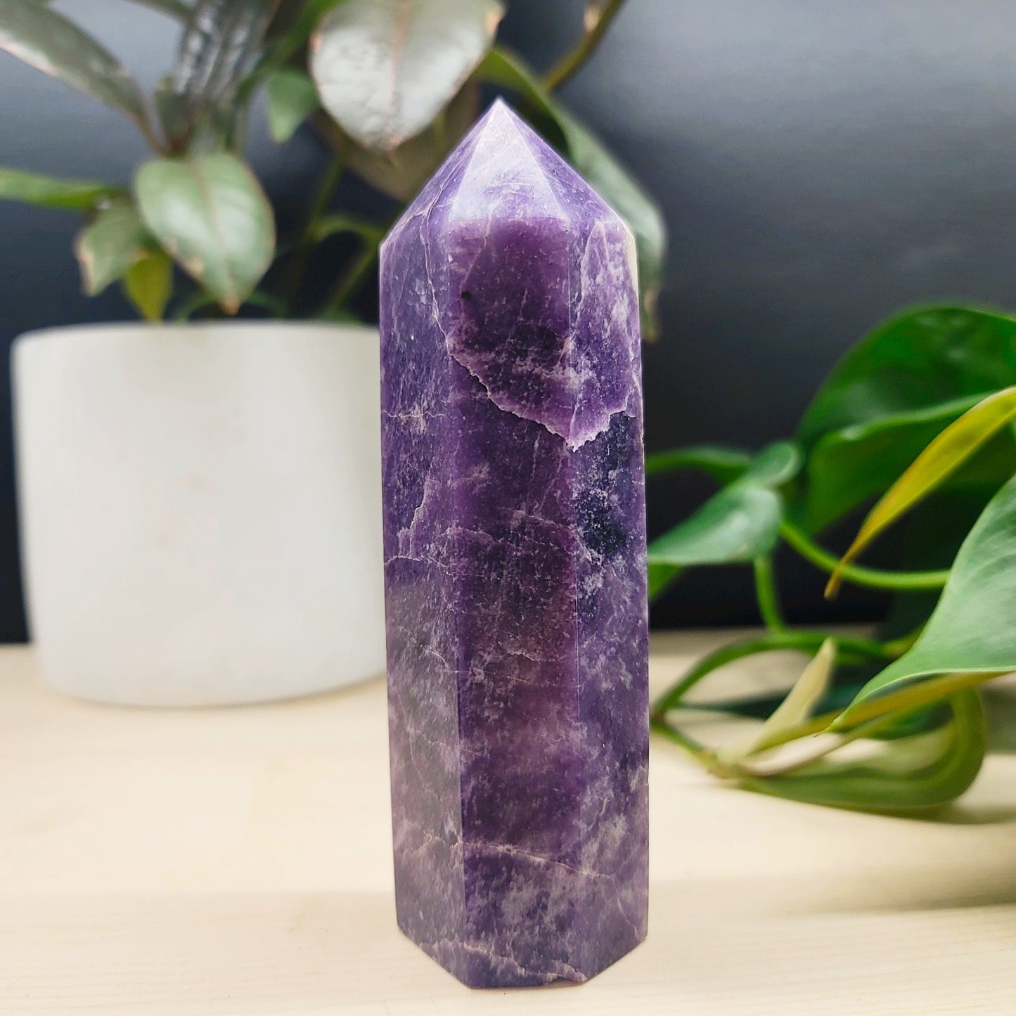 Large Lepidolite Tower