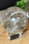 Rutilated Smoky Quartz Sphere