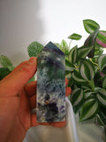 Snowflake fluorite 4"