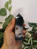 Moss agate druzy 4"
