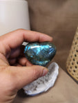Labradorite heart