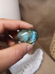 Labradorite heart