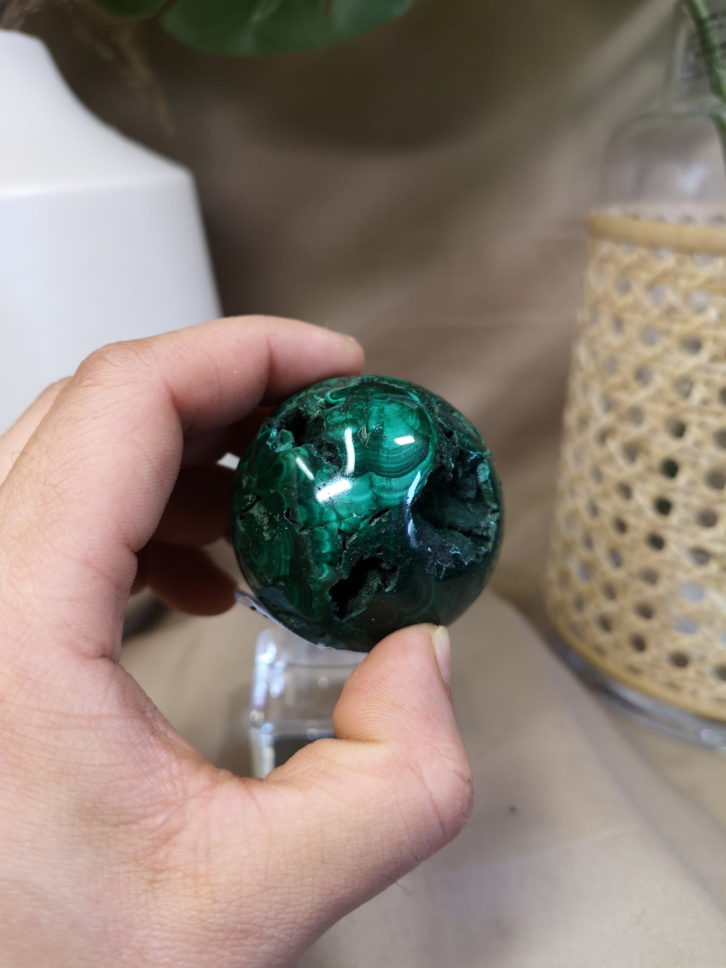 Malachite sphere *RARE*