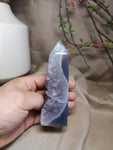 Amethyst with agate 4.75"