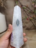 Amethyst quartz with moss 6"