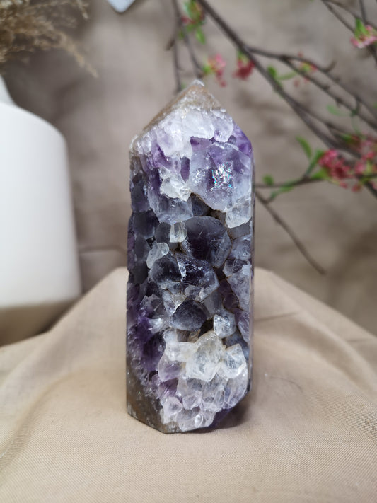 Amethyst tower 4.75"