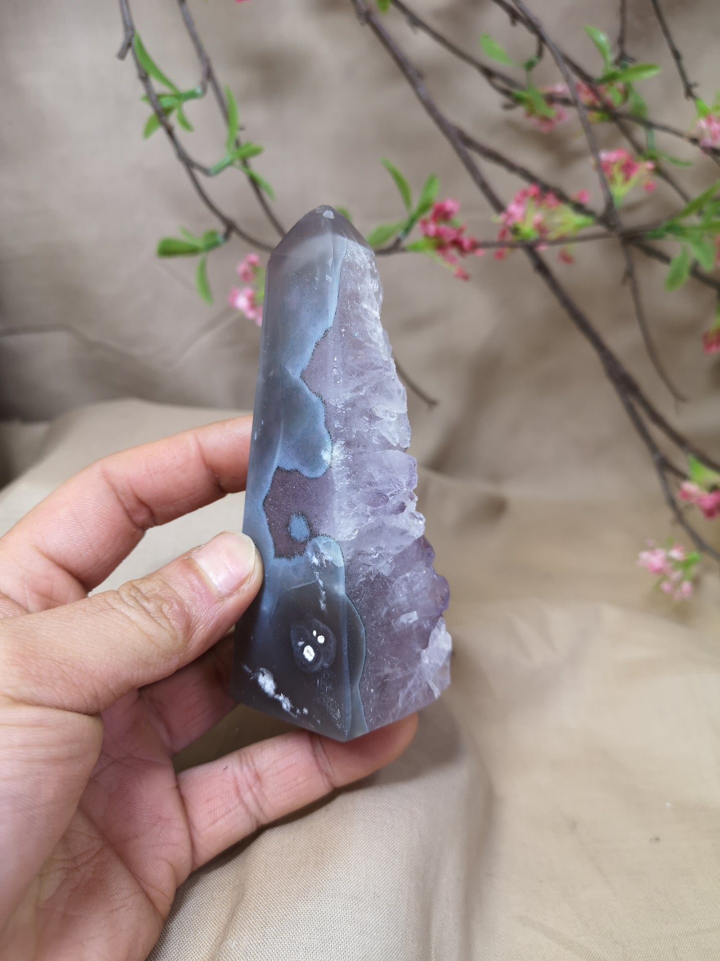 Amethyst with agate *RARE*