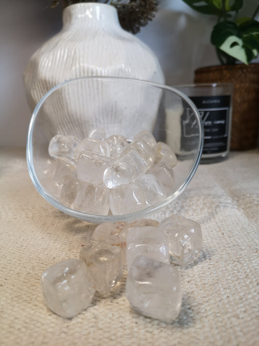 Clear quartz mini cube
