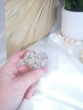 Green Flower Agate Heart