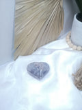Flower Agate Lg Heart