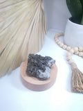 Black Quartz with Fluorite Cluster