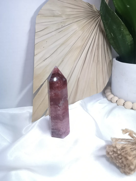 Fire Quartz Point Lg