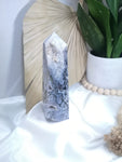 Purple Moss Agate Tower