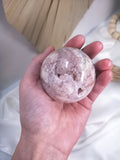 Flower Agate Amethyst Sphere