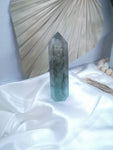 Dendritic Green Fluorite Point