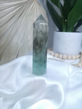 Dendritic Green Fluorite Point