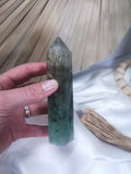 Dendritic Green Fluorite Point