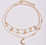 Moon & Stars choker / necklace