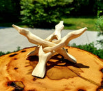 Wooden tripod Stand, - Natural Wood - 4"