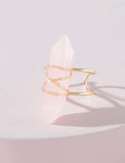 Crystal point rings