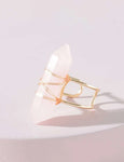 Crystal point rings