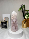 Amethyst Flower Agate Point