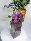 Watermelon Fluorite Tower
