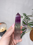 Watermelon Fluorite Tower