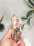 Flower Agate Amethyst Point