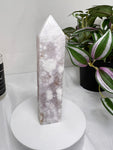 Flower Agate Amethyst Point