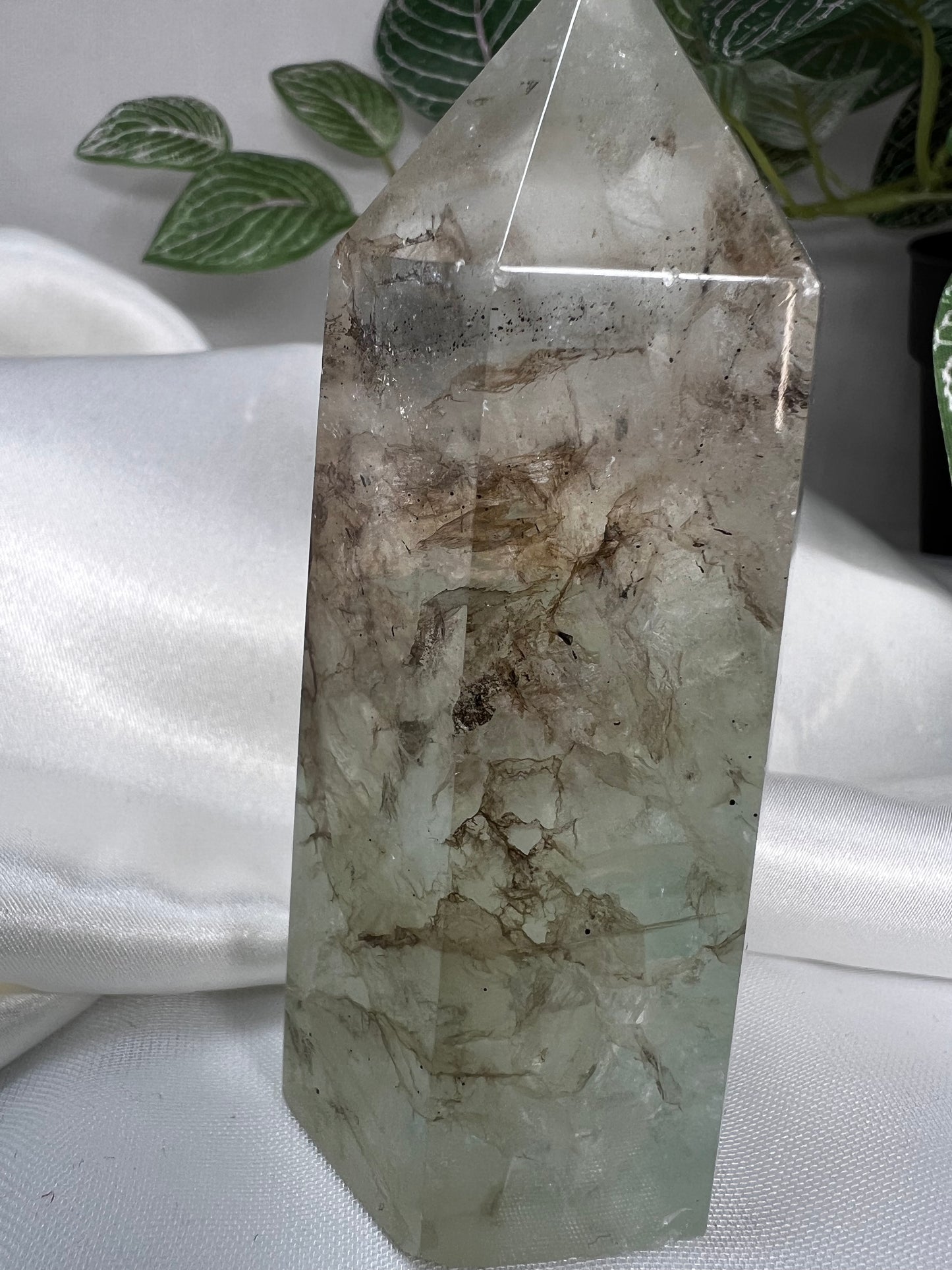 Dendritic Green Fluorite Tower *RARE*