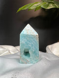 Blue Caribbean calcite mini towers