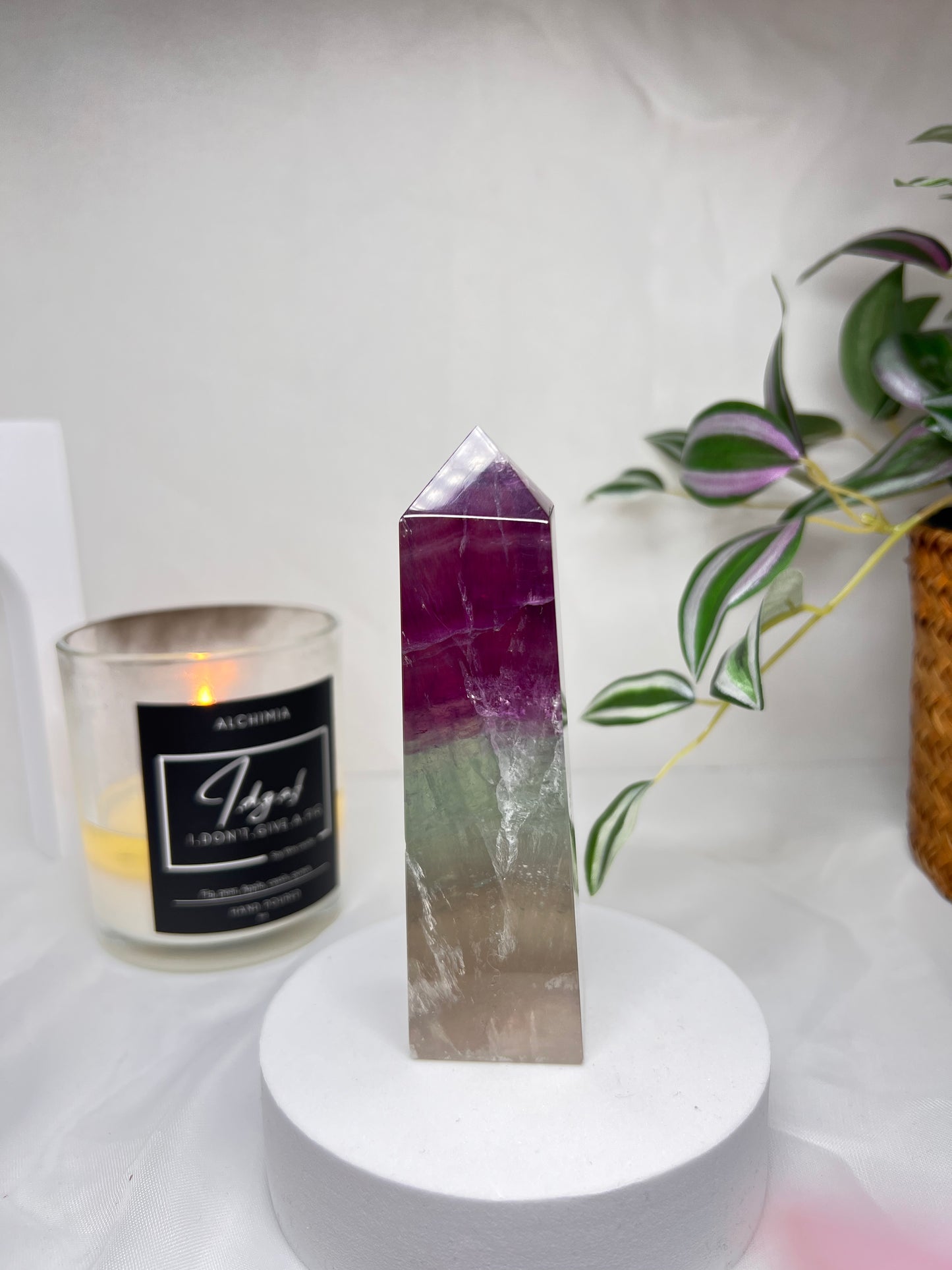 Watermelon Fluorite Tower