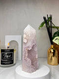 Amethyst Flower Agate Point
