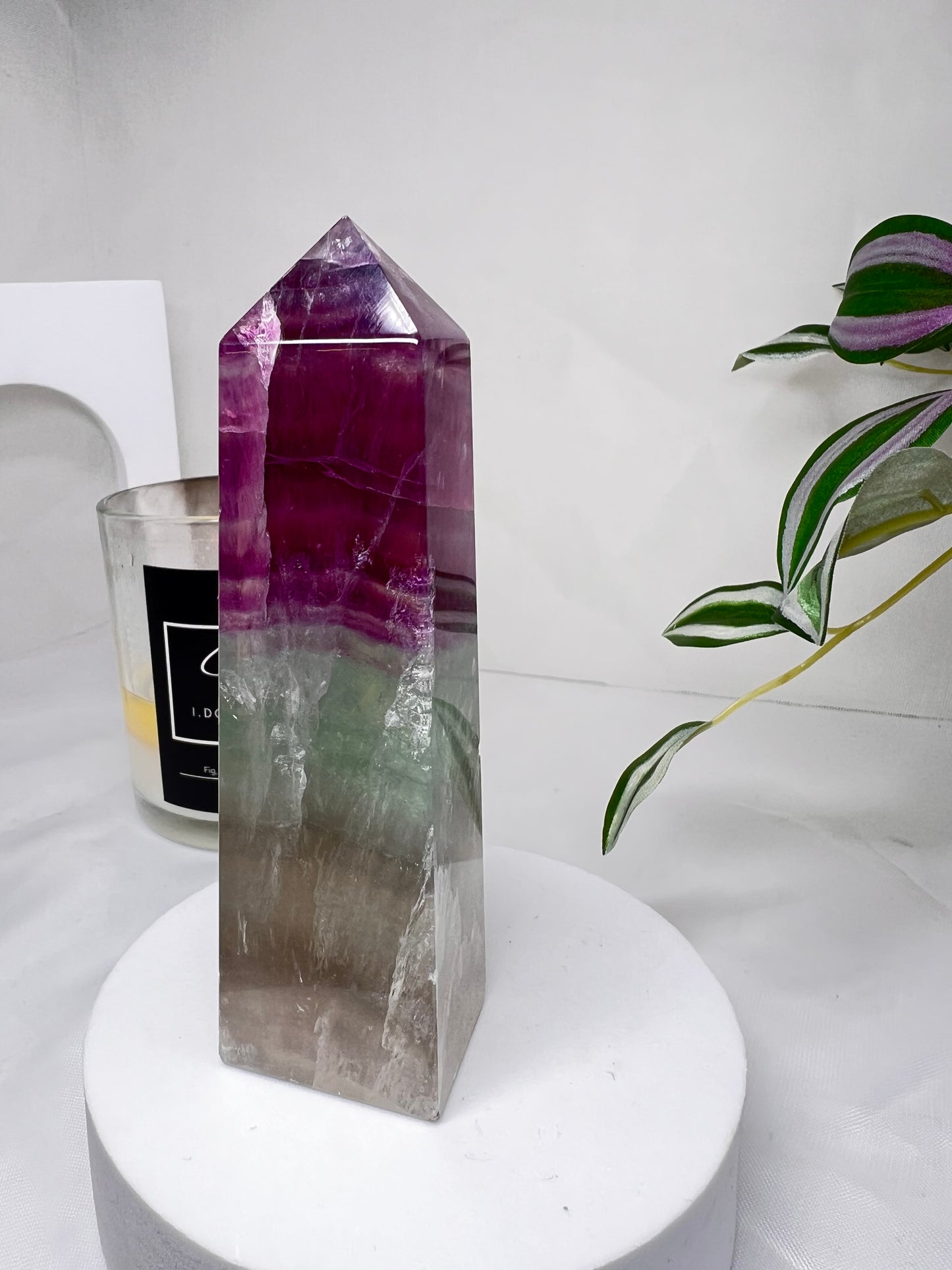 Watermelon Fluorite Tower