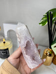 Amethyst Flower Agate Point