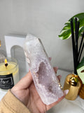 Amethyst Flower Agate Point
