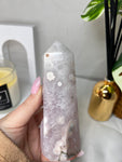 Amethyst Flower Agate Point