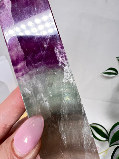 Watermelon Fluorite Tower