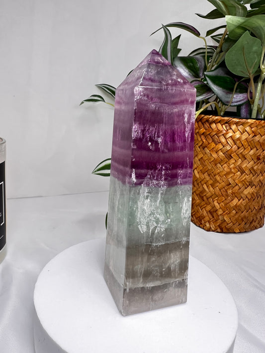 Watermelon Fluorite Med Tower