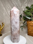 Flower Agate Amethyst Point