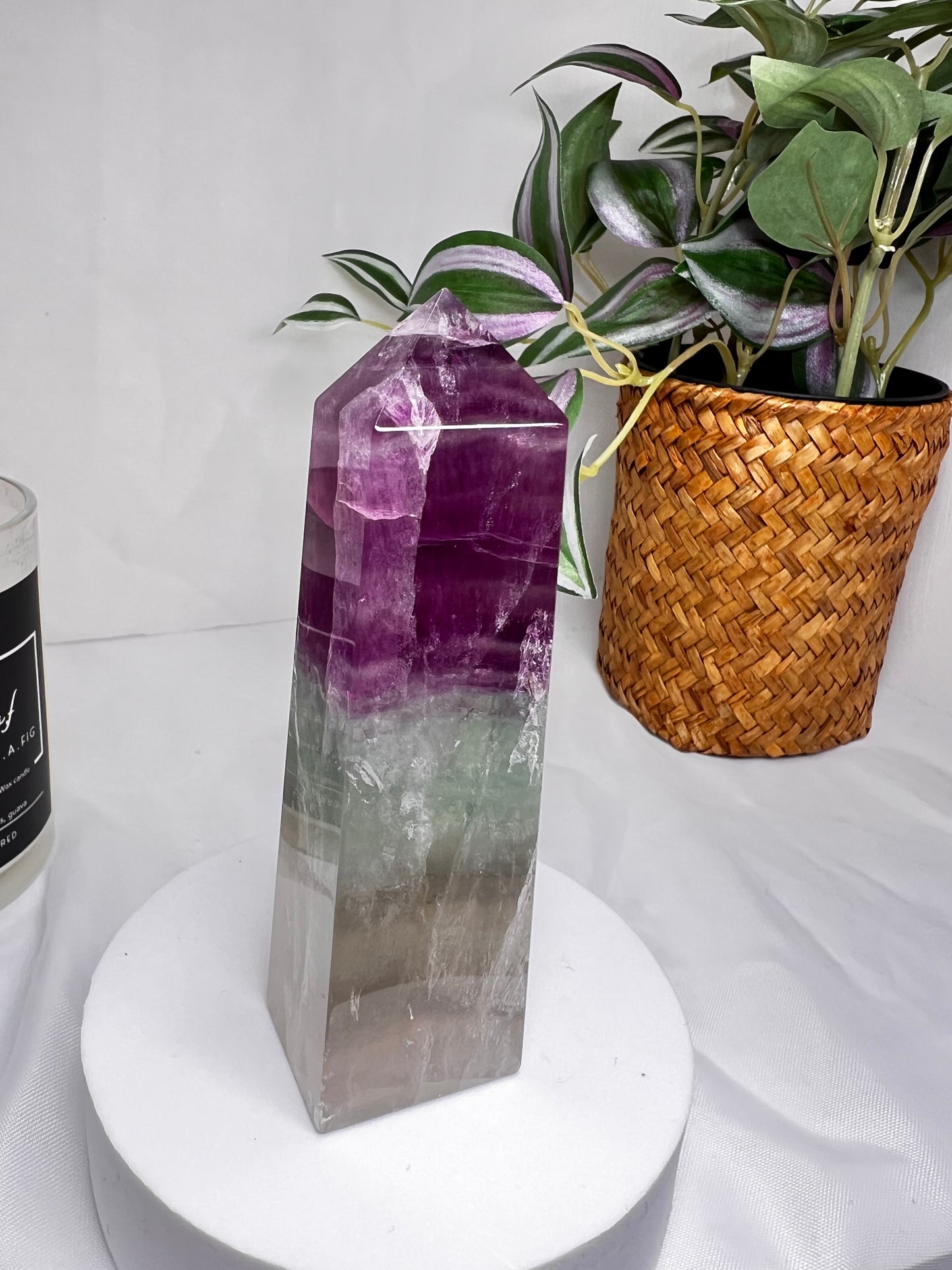 Watermelon Fluorite Tower