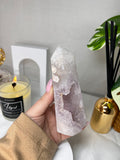 Amethyst Flower Agate Point